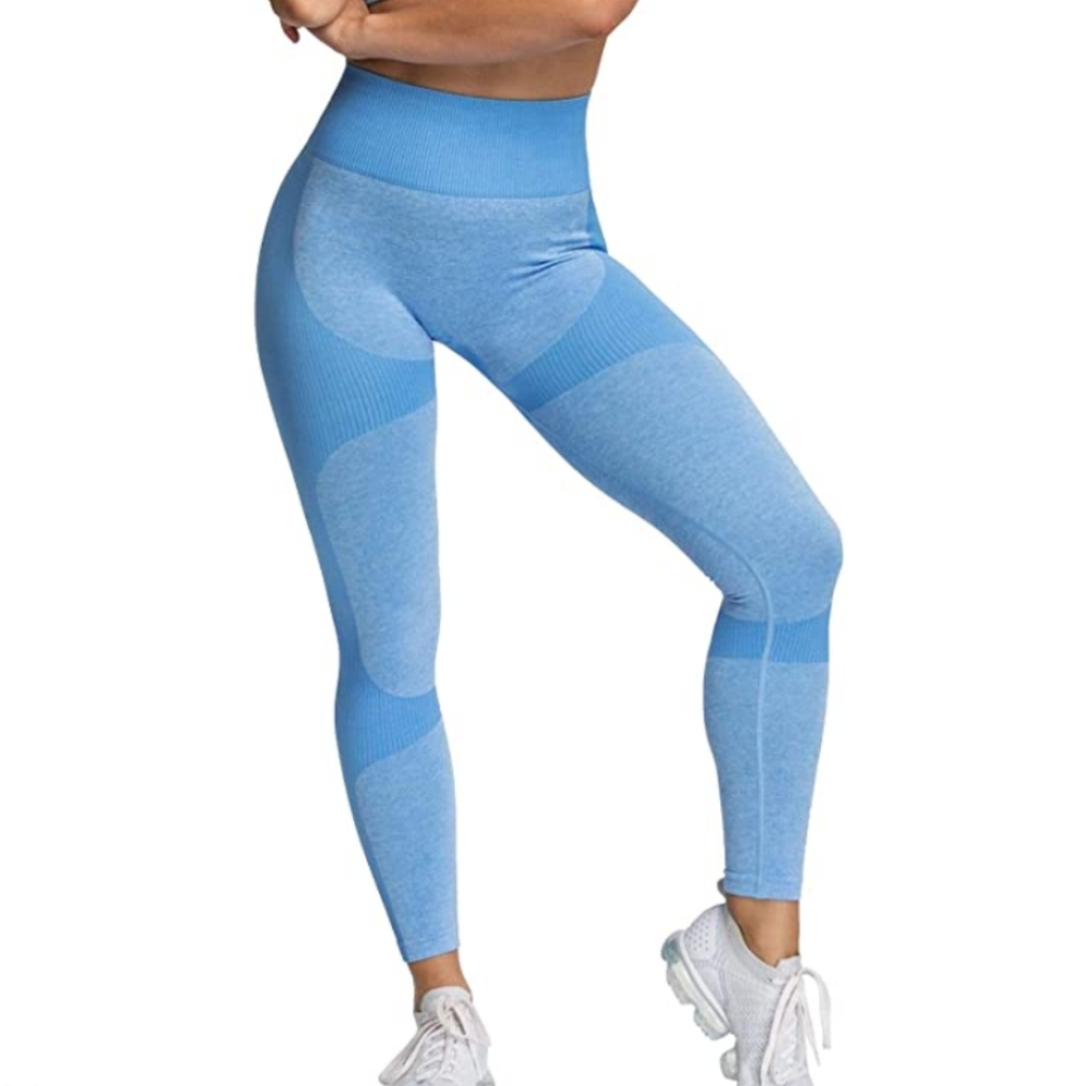 Blue seamless Leggings